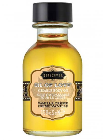 Slíbatelný tělový olej Kama Sutra OIL OF LOVE Vanilla Crème  22 ml