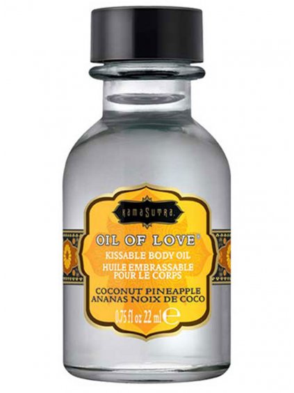 Slíbatelný tělový olej Kama Sutra OIL OF LOVE Coconut Pineapple  22 ml