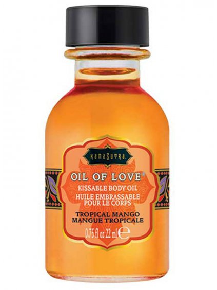 Slíbatelný tělový olej Kama Sutra OIL OF LOVE Tropical Mango  22 ml