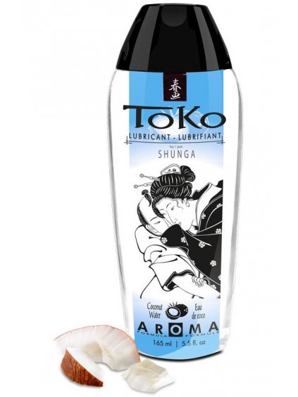 Ochucený lubrikační gel Shunga Toko Aroma Coconut Water  165 ml
