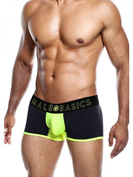 Pánské boxerky MaleBasics Neon Trunk Yellow (Velikost S)