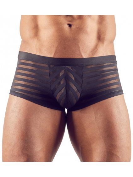 Průsvitné pánské boxerky s proužky Svenjoyment (Velikost S)