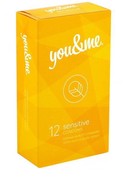 Ztenčené kondomy You & Me Sensitive  12 ks