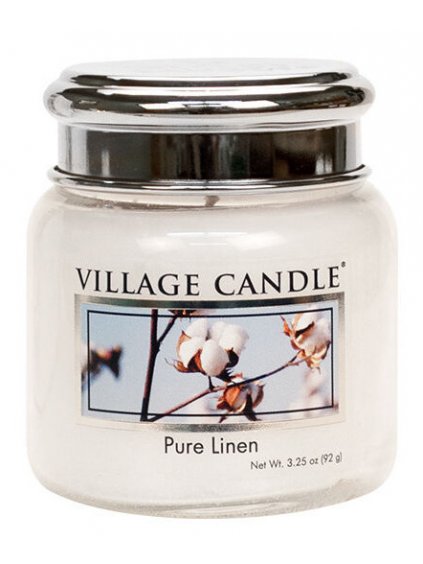 Vonná svíčka Village Candle Pure Linen  čisté prádlo, 92 g