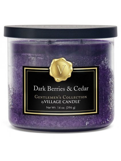 Vonná svíčka Village Candle Dark Berries & Cedar  tmavé bobule a cedr, 396 g