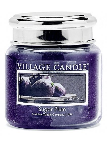 Vonná svíčka Village Candle Sugar Plum  sladká švestka, 92 g