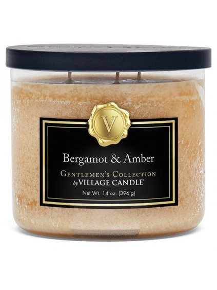 Vonná svíčka Village Candle Bergamot & Amber  bergamot a ambra, 396 g