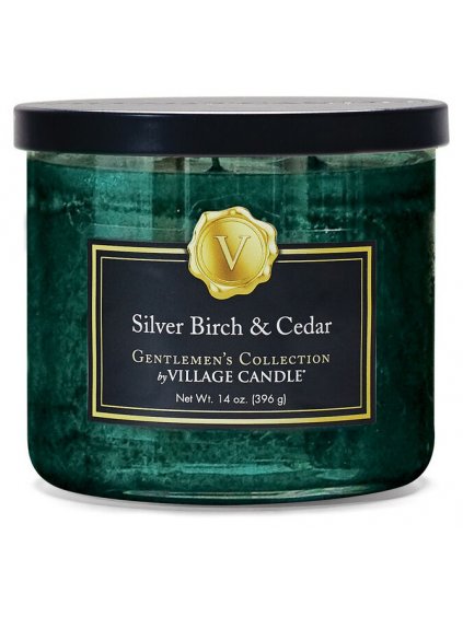 Vonná svíčka Village Candle Silver Birch & Cedar  bříza a cedr, 396 g