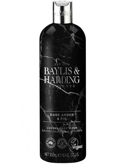 Sprchový gel Baylis & Harding Dark Amber & Fig  tmavá ambra a fík, 500 ml