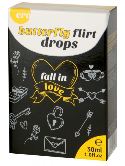 Afrodiziakální kapky pro ženy i muže Butterfly Flirt Drops  30 ml