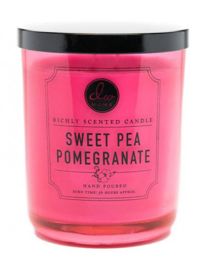 Vonná svíčka DW Home Sweet Pea Pomegranate  sladký hrášek a granátové jablko