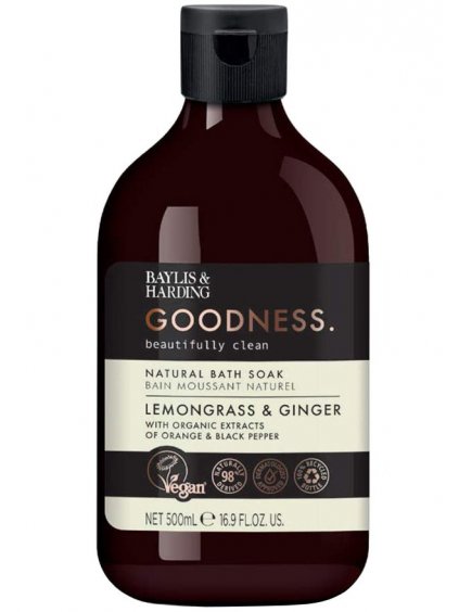 Pěna do koupele Baylis & Harding Goodness Lemongrass & Ginger  citronová tráva a zázvor, 500 ml