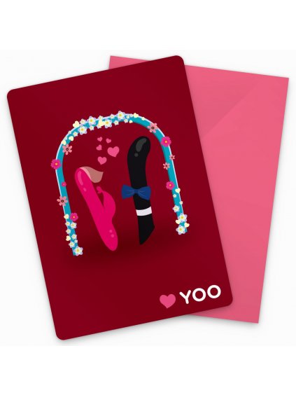 Přání s obálkou YOO – Hravá svatba