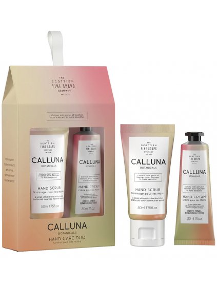 Sada péče o ruce Scottish Fine Soaps Calluna Botanicals  vanilka, růže a bergamot, 2 ks