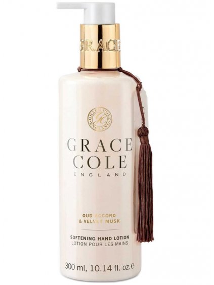 Zjemňující mléko na ruce Grace Cole Oud Accord & Velvet Musk  oud a sametový mošus, 300 ml