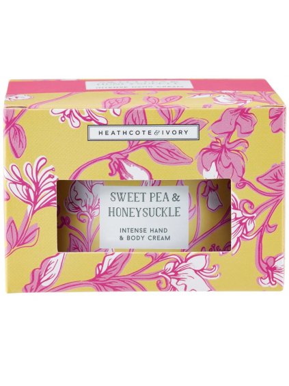 Vyživující krém na ruce a tělo Heathcote & Ivory Sweet Pea & Honeysuckle  sladký hrášek a zimolez, 200 ml