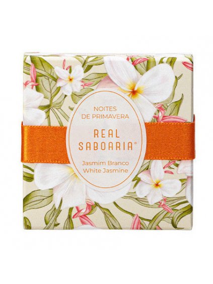 Tuhý šampón Real Saboaria Noites de Primavera White Jasmine  bílý jasmín, 80 g