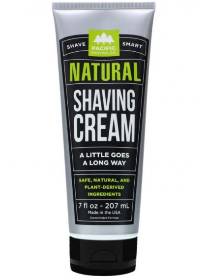 Pánský přírodní krém na holení Pacific Shaving  207 ml