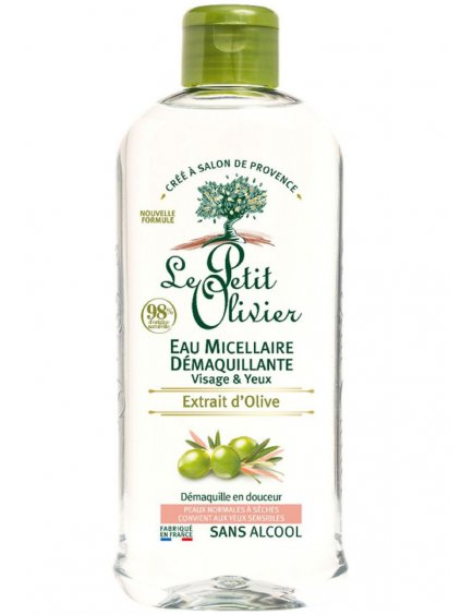 Čisticí micelární voda Le Petit Olivier Extrait d'Olive  oliva, 400 ml