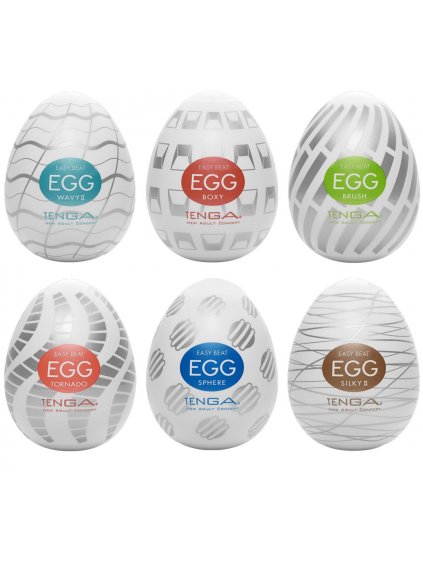 Výhodné balení masturbátorů pro muže TENGA Egg Standard  6 ks