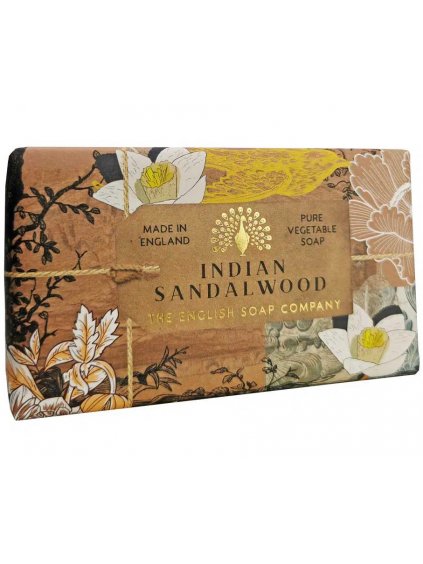 Luxusní tuhé mýdlo English Soap Company Indian Sandalwood  santalové dřevo, 190 g