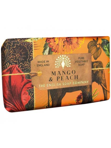 Luxusní tuhé mýdlo English Soap Company Mango & Peach  mango a broskev, 190 g