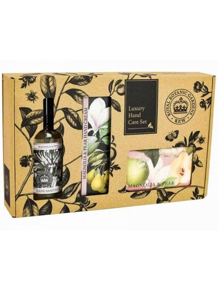Sada pro péči o ruce English Soap Company Magnolia & Pear  magnolie a hruška, 3 ks