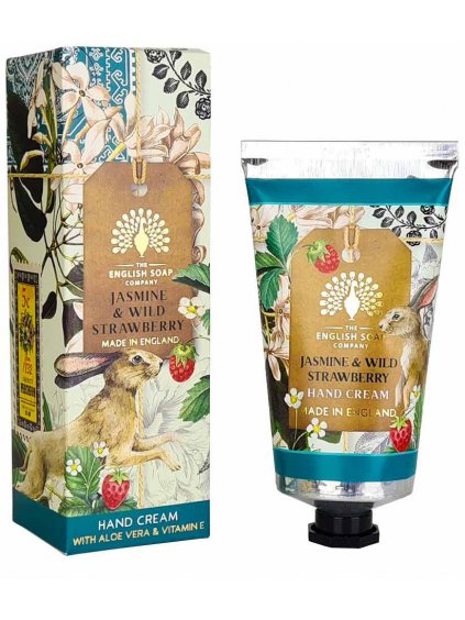 Krém na ruce English Soap Company Jasmine & Wild Strawberry  jasmín a lesní jahoda, 75 ml