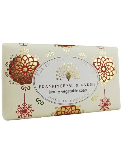 Luxusní tuhé mýdlo English Soap Company Frankincense & Myrrh  kadidlo a myrha, 190 g