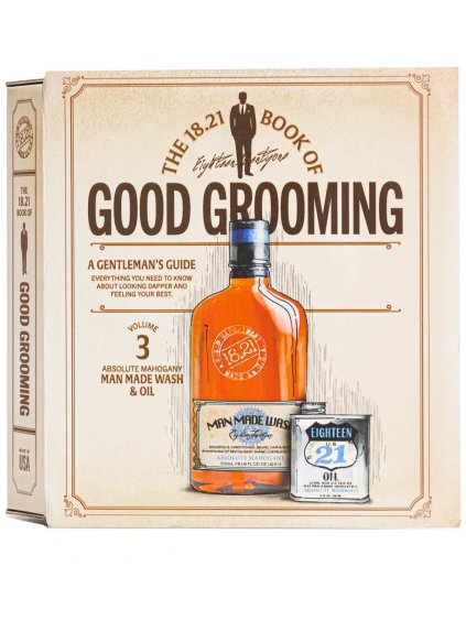 Kosmetická sada pro muže 18.21 Good Grooming Volume 3 Absolute Mahogany  mahagon, 2 ks