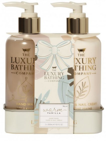 Sada pro péči o ruce The Luxury Bathing Company Warm Vanilla & Sweet Almond  vanilka a mandle, 2 ks