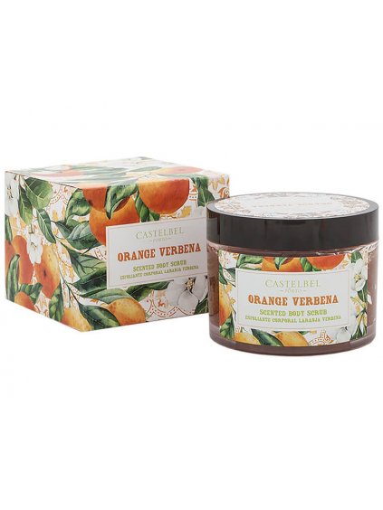 Tělový peeling Castelbel Orange Verbena  pomeranč a verbena, 300 g