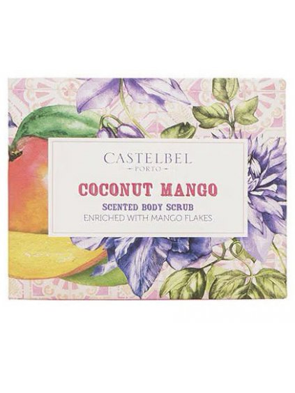 Tělový peeling Castelbel Coconut Mango  kokos a mango, 300 g