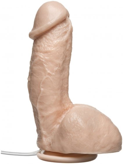 Stříkající realistické dildo s přísavkou Doc Johnson  19 cm