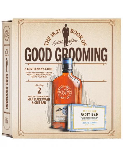 Kosmetická sada pro muže 18.21 Good Grooming Volume 2 Absolute Mahogany  mahagon, 2 ks