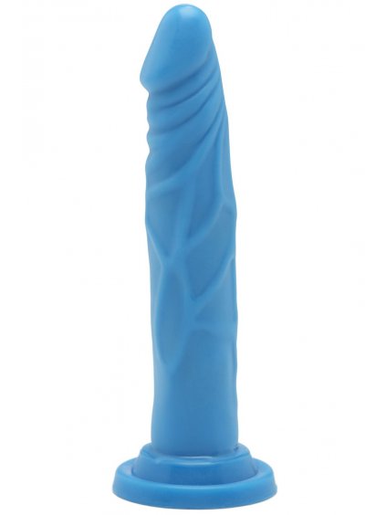 Realistické dildo s přísavkou Happy Dicks 7.5"  modré