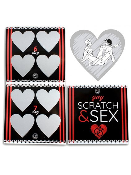 Erotické stírací losy pro páry Gay SCRATCH & SEX