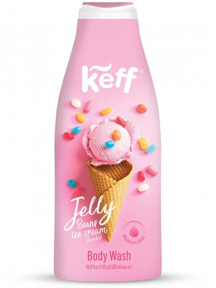 Sprchový gel Keff Jelly Beans Ice Cream  zmrzlina s želé fazolkami, 500 ml