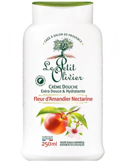 Sprchový krém Le Petit Olivier Almond Blossom Nectarine  mandlový květ a nektarinka, 250 ml