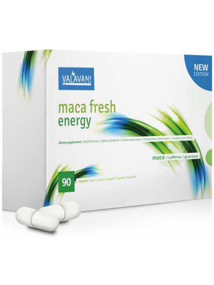 Tablety pro zlepšení intimního zdraví a vitalitu MACA FRESH Energy  90 kapslí