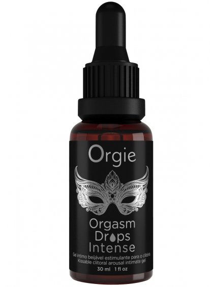 Slíbatelný stimulační gel na klitoris Orgie Orgasm Drops Intense  30 ml