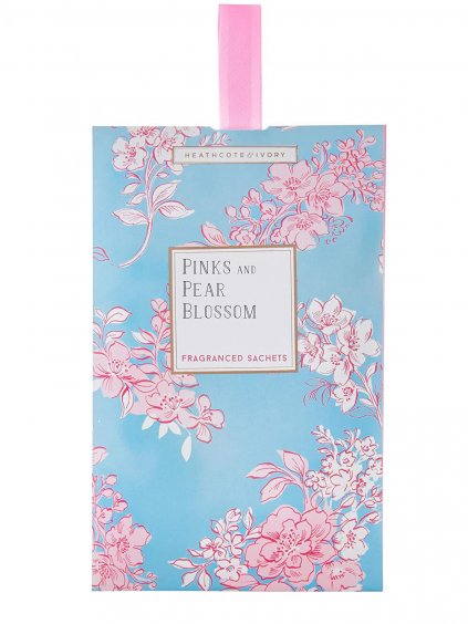 Vonný sáček Heathcote & Ivory Pinks & Pear Blossom  růžové a bílé květy a hruška