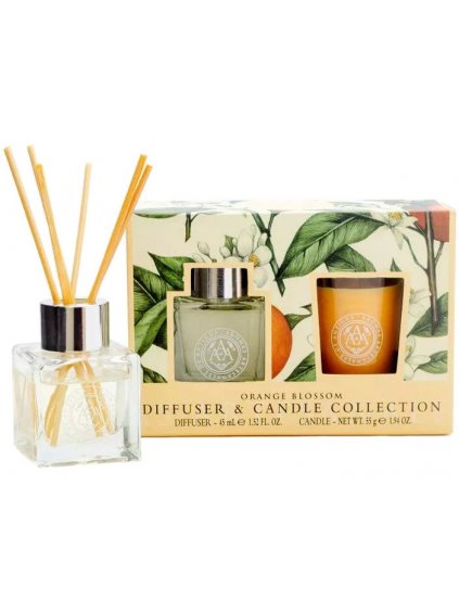 Dárková sada difuzéru a vonné svíčky Somerset Toiletry Orange Blossom  pomerančové květy