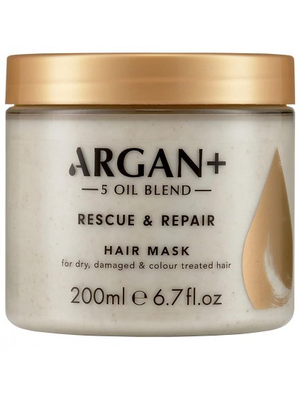 Maska na suché, poškozené a barvené vlasy Argan+  200 ml