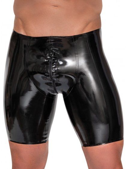 Latexové pánské kraťasy se zipem LATE X (Velikost S)