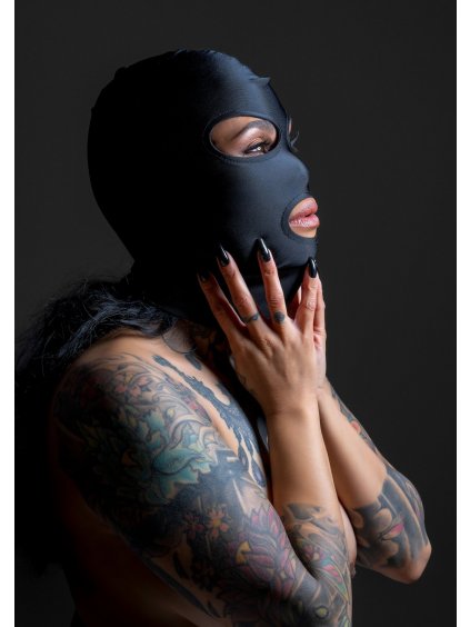 BDSM maska s otvory pro oči a ústa Taboom