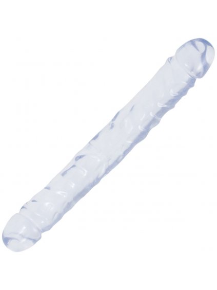 Oboustranné dildo Crystal Jellies 12"  transparentní