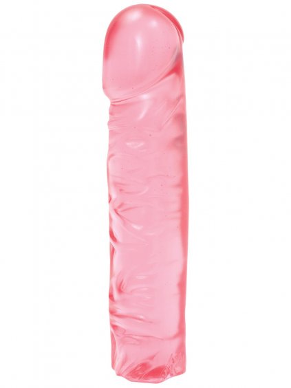 Dildo Crystal Jellies Classic Dong 8"  růžové