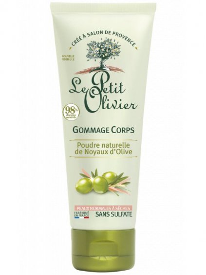 Tělový peeling Le Petit Olivier  olivy, 200 ml