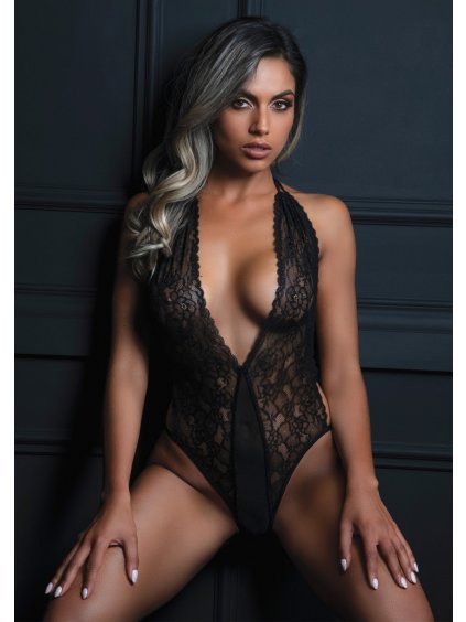 Krajkové body s odhalenými zády a výstřihem do V Daring Intimates